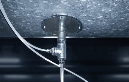 Staudrucksonde zur Messung des 300°C warmen Volumenstroms der Lackiertrocknung, ...