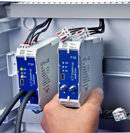 Schaltschrank-Einbau des Volumenstrom-optimierten Messumformers P34