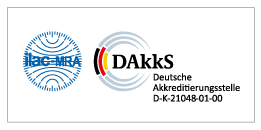 ilac and DAkkS logo